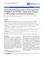Immunohistochemical analysis of the expression of MAGE-A and NY-ESO-1 cancer/testis antigens in diffuse large B-cell testicular lymphoma