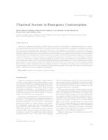 Ulipristal acetate in emergency contraception 