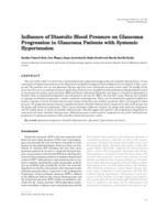 Influence of diastolic blood pressure on glaucoma progression in glaucoma patients with systemic hypertension 