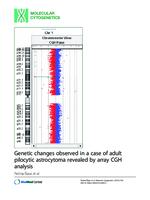 Genetic changes observed in a case of adult pilocytic astrocytoma revealed by array CGH analysis