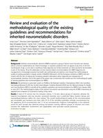 Review and evaluation of the methodological quality of the existing guidelines and recommendations for inherited neurometabolic disorders