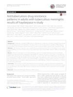 Antituberculosis drug resistance patterns in adults with tuberculous meningitis: results of haydarpasa-iv study