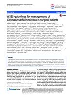 WSES guidelines for management of Clostridium difficile infection in surgical patients