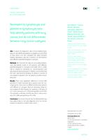 Neutrophil-to-lymphocyte and platelet-to-lymphocyte ratio help identify patients with lung cancer, but do not differentiate between lung cancer subtypes