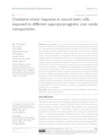 Oxidative stress response in neural stem cells exposed to different superparamagnetic iron oxide nanoparticles