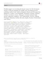 Position paper on screening for breast cancer by the European Society of Breast Imaging (EUSOBI) and 30 national breast radiology bodies from Austria, Belgium, Bosnia and Herzegovina, Bulgaria, Croatia, Czech Republic, Denmark, Estonia, Finland, France, G