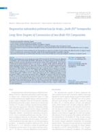 Long term degree of conversion of two bulk-fill composites 