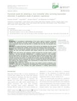 Perceived needs for attaining a 'new normality' after surviving myocardial infarction: a qualitative study of patients' experience