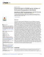 Characterization of ADME genes variation in Roma and 20 populations worldwide