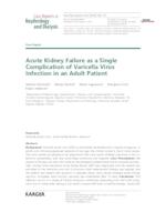Acute kidney failure as a single complication of varicella virus Infection in an adult patient