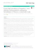 A very high prevalence of hepatitis C virus infection among patients undergoing hemodialysis in Kosovo: a nationwide study
