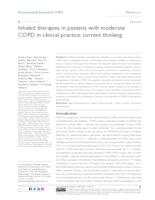 Inhaled therapies in patients with moderate COPD in clinical practice: current thinking