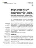 Neuronal signaling by Thy-1 in nanodomains with specific ganglioside composition: shall we open the door to a new complexity?