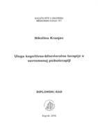 Uloga kognitivno - bihevioralne terapije u suvremenoj psihoterapiji