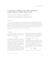 Comparison of BMI and the Body Mass/Body Surface Ratio: is BMI a Biased Tool?