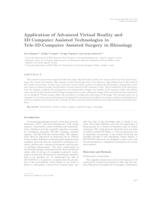 Application of advanced virtual reality and 3D computer assisted technologies in tele-3D-computer assisted surgery in rhinology