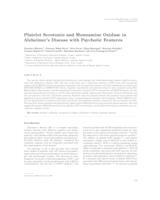 Platelet serotonin and monoamine oxidase in Alzheimer's disease with psychotic features