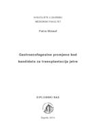 Gastroezofagealne promjene kod kandidata za transplantaciju jetre