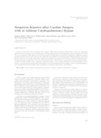 Neopterin kinetics after cardiac surgery with or without cardiopulmonary bypass