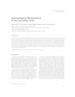 Antropological measurement of the sacroiliac joint