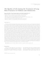 The quality of life during the treatment of long bone fractures in children and adolescents