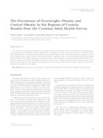 The prevalence of overweight, obesity and central obesity in six regions of Croatia: results from the Croatian Adult Health Survey 