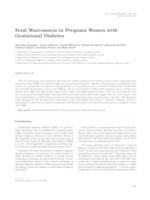 Fetal macrosomia in pregnant women with gestational diabetes 