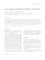 Lung lavage cell profiles in diffuse lung disease 