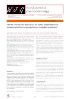 Febrile cholestatic disease as an initial presentation of nodular lymphocyte-predominant Hodgkin lymphoma