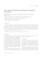 Fine needle aspiration cytology of chondroid syringoma 