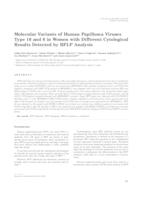 Molecular variants of human papilloma viruses type 16 and 6 in women with different cytological results detected by RFLP analysis 