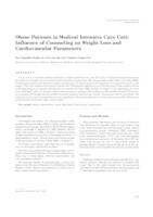 Obese patients in medical intensive care unit: influence of counseling on weight loss and cardiovascular parameters 