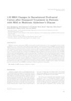 1-H MRS changes in dorsolateral prefrontal cortex after donepezil treatment in patients with mild to moderate Alzheimer’s disease 