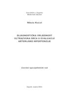 Dijagnostička vrijednost ultrazvuka srca u evaluaciji arterijske hipertenzije