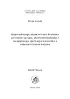 Uspoređivanje učinkovitosti biološke povratne sprege, elektrostimulacije i terapijskoga vježbanja bolesnika s osteoartritisom koljena