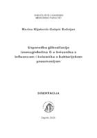 Usporedba glikozilacije imunoglobulina G u bolesnika s influencom i bolesnika s bakterijskom pneumonijom