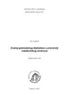 Značaj gestacijskog dijabetesa u prevenciji metaboličkog sindroma