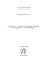 Usporedba neoperacijskog i operacijskog liječenja ozljede meniska koljena