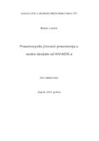 prikaz prve stranice dokumenta Pneumocystis jirovecii pneumonija u osobe oboljele od HIV/AIDS-a