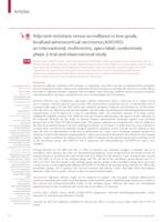 prikaz prve stranice dokumenta Adjuvant mitotane versus surveillance in low-grade, localised adrenocortical carcinoma (ADIUVO): an international, multicentre, open-label, randomised, phase 3 trial and observational study