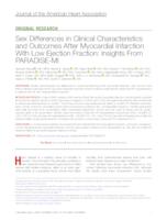 prikaz prve stranice dokumenta Sex Differences in Clinical Characteristics and Outcomes After Myocardial Infarction With Low Ejection Fraction: Insights From PARADISE‐MI