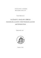 prikaz prve stranice dokumenta Sličnosti i razlike između dugodjelujućih i kratkodjelujućih antipsihotika