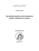 prikaz prve stranice dokumenta Interakcija između cerebrovaskularne bolesti i Alzheimerove bolesti