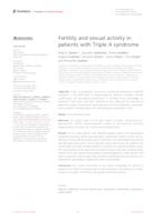 prikaz prve stranice dokumenta Fertility and sexual activity in patients with Triple A syndrome