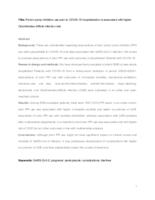 prikaz prve stranice dokumenta Proton pump inhibitors use prior to COVID-19 hospitalization is associated with higher C lostridioides difficile infection rate