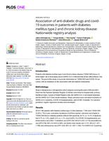 prikaz prve stranice dokumenta Association of anti-diabetic drugs and covid-19 outcomes in patients with diabetes mellitus type 2 and chronic kidney disease: Nationwide registry analysis