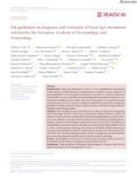 prikaz prve stranice dokumenta S2k guidelines on diagnosis and treatment of linear IgA dermatosis initiated by the European Academy of Dermatology and Venereology