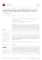 prikaz prve stranice dokumenta Bacteriuria in Paediatric Oncology Patients: Clinical Features, Distribution and Antimicrobial Susceptibility of Bacterial Pathogens at University Hospital Centre Zagreb, Croatia over a 4-Year Period