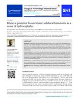 prikaz prve stranice dokumenta Bilateral posterior fossa chronic subdural hematoma as a cause of hydrocephalus