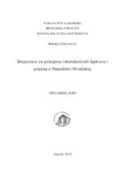 prikaz prve stranice dokumenta Smjernice za primjenu citotoksičnih lijekova i praksa u Republici Hrvatskoj